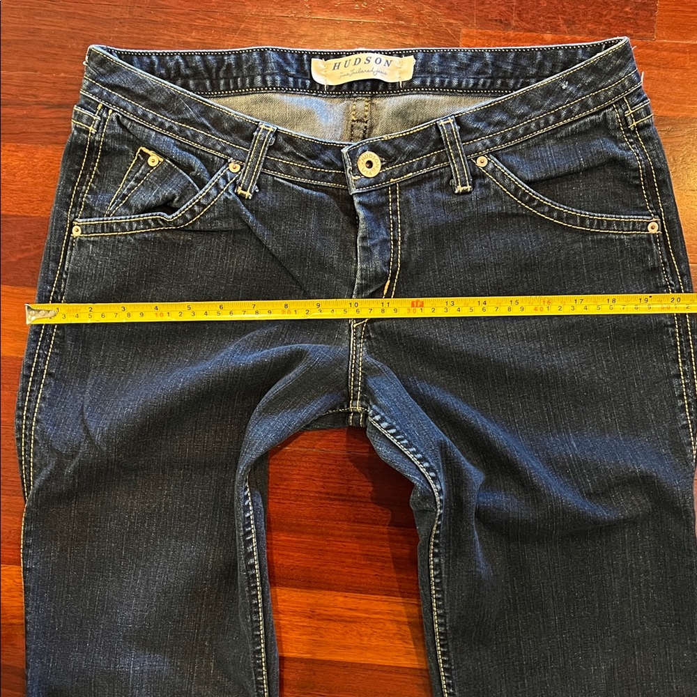 Womens 32 Hudson Straight leg dark blue jeans - Picture 4 of 11